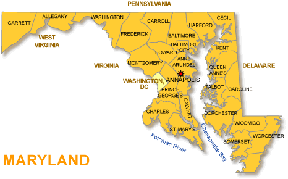 Maryland map